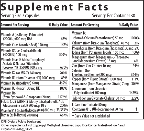 Metabolic Nutrition - 60 Vegi-Caps (Restorative Formulations)