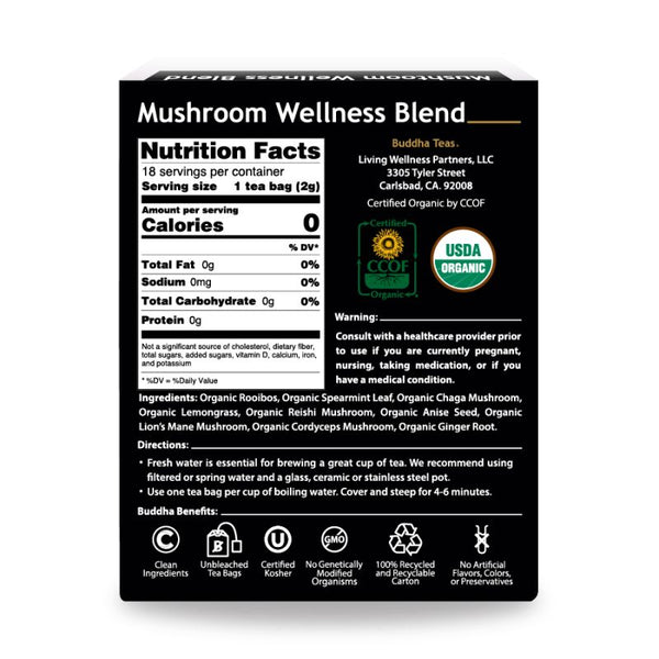 Mushroom Wellness Blend - Buddha Teas