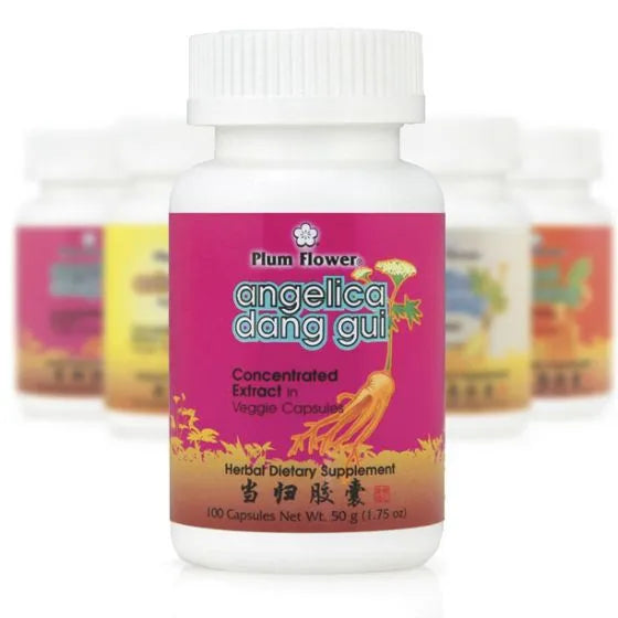 Mayway Plum Flower Herbal Extract Capsules Angelica Dang Gui - 100 Count