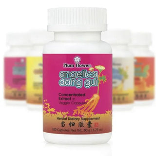 Mayway Plum Flower Herbal Extract Capsules Angelica Dang Gui - 100 Count