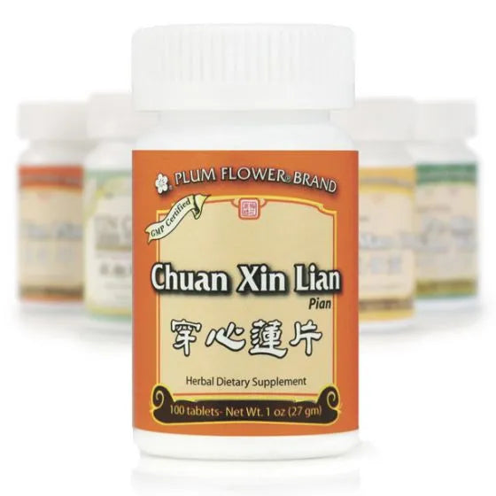 Mayway Plum Flower Chuan Xin Lian - Sugar-Free - 100 Count