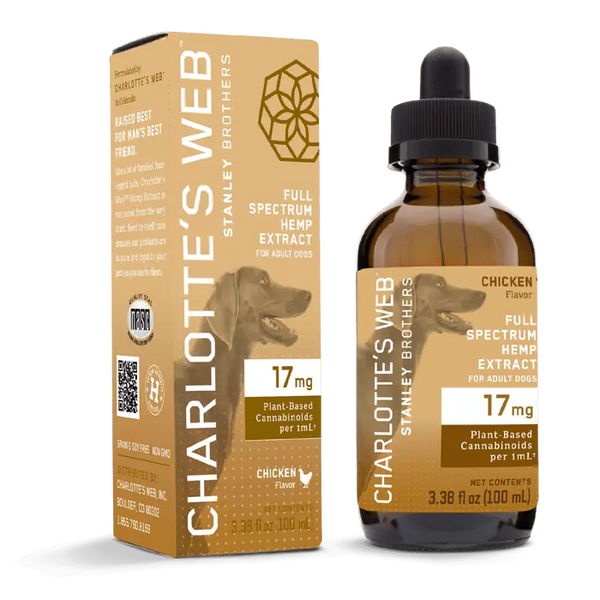 Charlotte's Web Full Spectrum Extract for Dogs 17 mg - 100mL Chicken