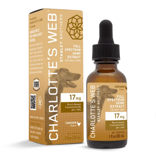 Charlotte's Web Full Spectrum Extract for Dogs 17 mg - 30mL Chicken Flavor