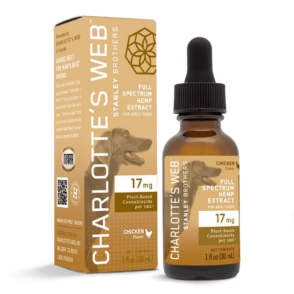 Charlotte's Web Full Spectrum Extract for Dogs 17 mg - 30mL Chicken Flavor