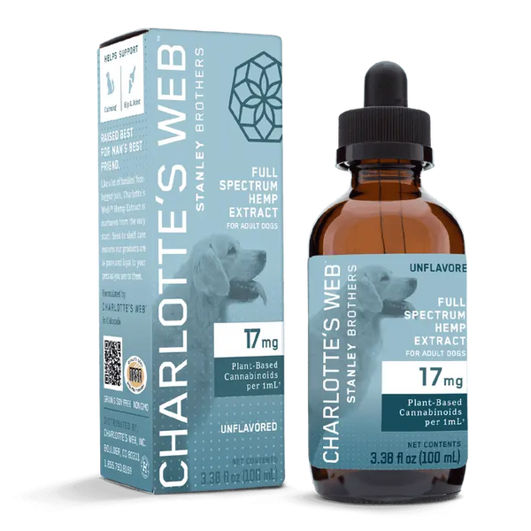 Charlotte's Web Full Spectrum Extract for Dogs 17 mg - 100mL Unflavored