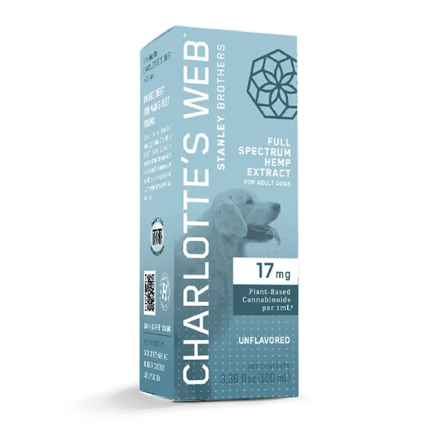 Charlotte's Web Full Spectrum Extract for Dogs 17 mg - 100mL Unflavored