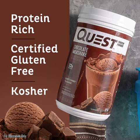 Protein Powder - 3 LBS Chocolate Milkshake (Quest Nutrition)