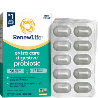 Ultimate Flora Extra Care Go Pack 50 Billion - 30 Vegetarian Capsules (Renew Life)