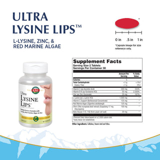 Ultra Lysine Lips  60ct by Kal