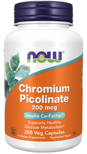 chrom pic 200mcg 250 vcaps by Now Foods