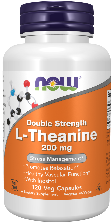 theanine 200 mg  120 vcaps by Now Foods