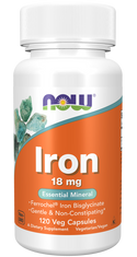 iron 18mg ferrochel(r)  120 vcaps by Now Foods