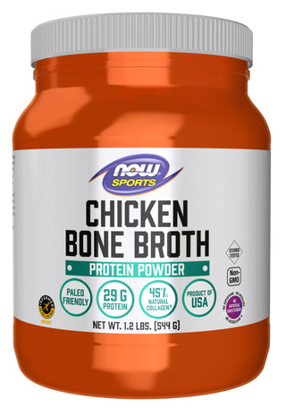 chicken bone broth pwd  1.2 lbs by Now Foods