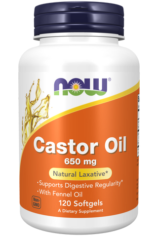 castor oil 650mg  120 sgels by Now Foods