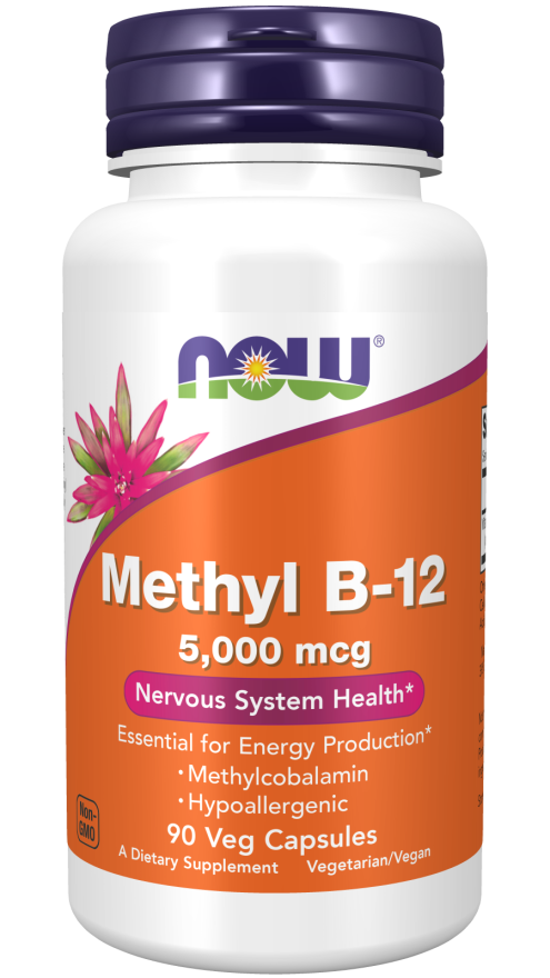 methyl b-12 5,000mcg  90 vcaps by Now Foods