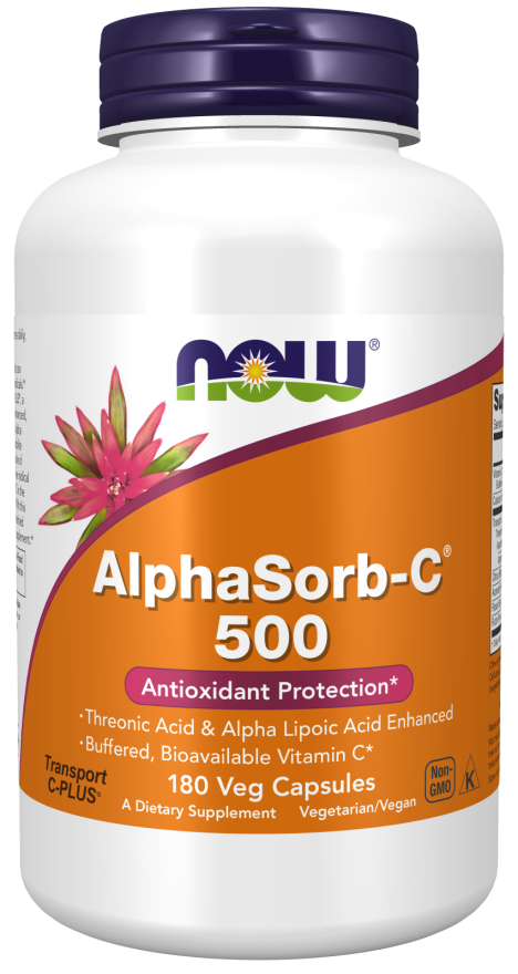 Alphasorb-C (r) 500mg - 180 Veg Capsules (Now Foods)