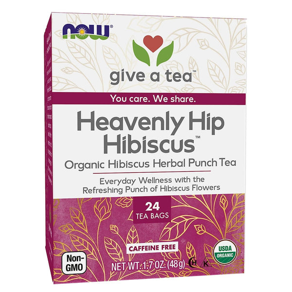 heavenly hip hibiscus tea bags org  24 bags by Now Foods