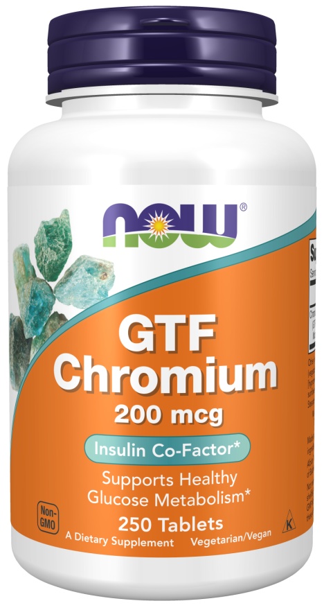 gtf chromium 200mcg  250 tabs by Now Foods