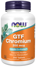 gtf chromium 200mcg  250 tabs by Now Foods