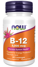 B-12 5000mcg + Folic - 60 OZ (Now Foods)