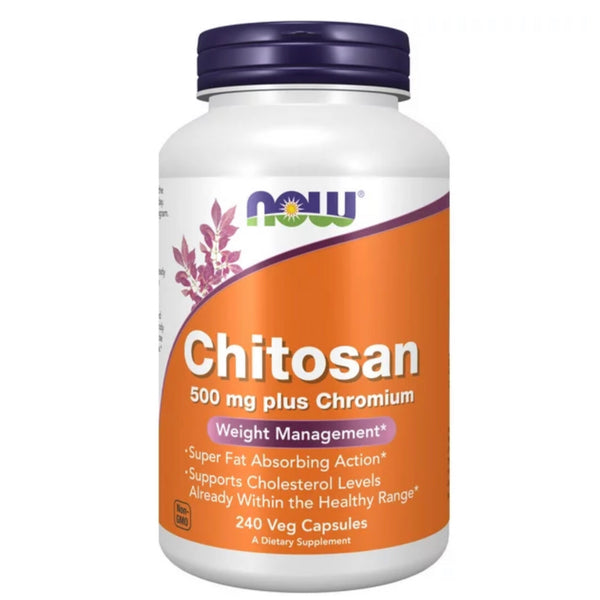 Chitosan Plus 500mg - 240 Veg Capsules (Now Foods)