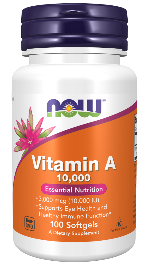 Vitamin A 10,000 IU -  100 Softgels (Now Foods)