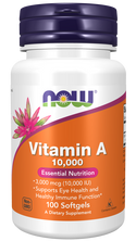 Vitamin A 10,000 IU -  100 Softgels (Now Foods)