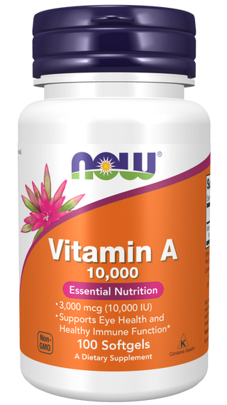 Vitamin A 10,000 IU -  100 Softgels (Now Foods)