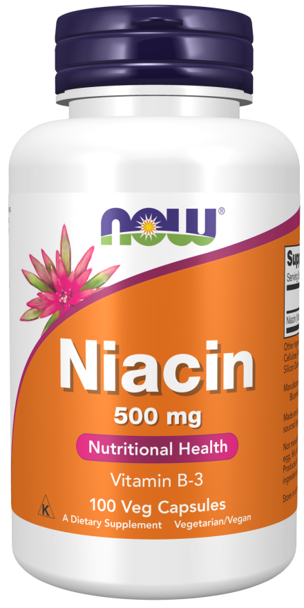 niacin 500mg  100 vcaps by Now Foods