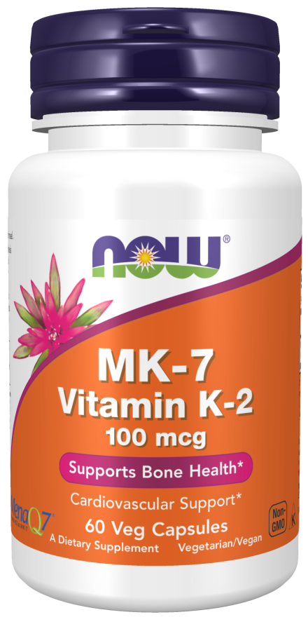 vitamin k-2 (mk7) 100 mcg  60 vcaps by Now Foods