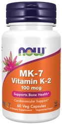 vitamin k-2 (mk7) 100 mcg  60 vcaps by Now Foods