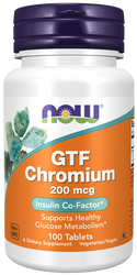 gtf chromium 200mcg  100 tabs by Now Foods