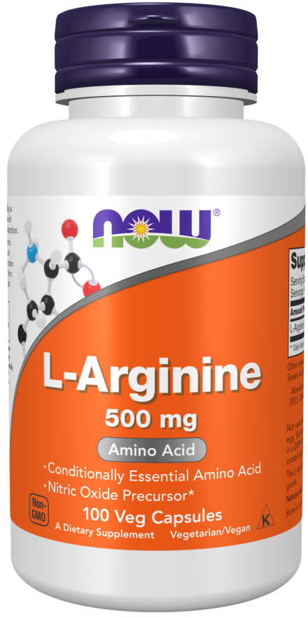 Arginine 500mg - 100 Veg Capsules (Now Foods)