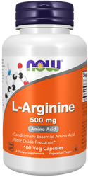 Arginine 500mg - 100 Veg Capsules (Now Foods)