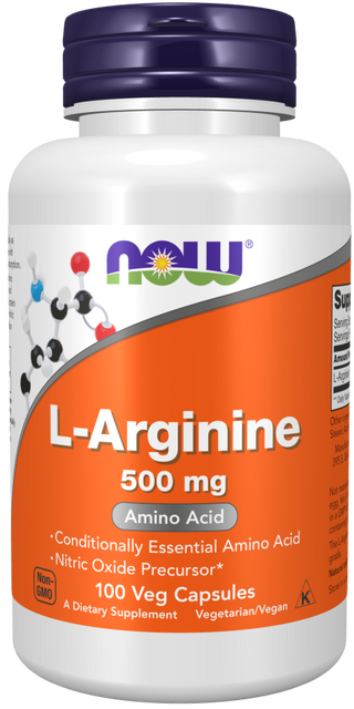 Arginine 500mg - 100 Veg Capsules (Now Foods)