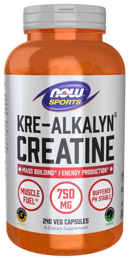 kre-alkalyn(r) creatine 750 mg  240 caps by Now Foods