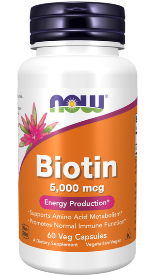 biotin 5000mcg  60 vcaps by Now Foods