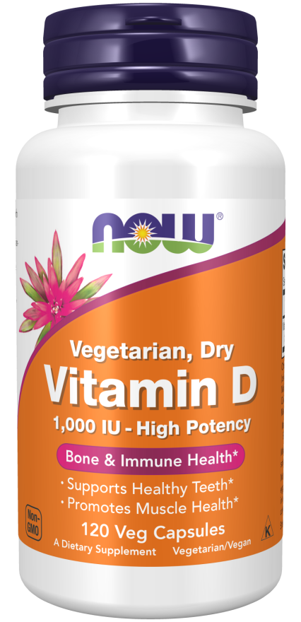 vit d-1000iu vegetarian  120 vcaps by Now Foods