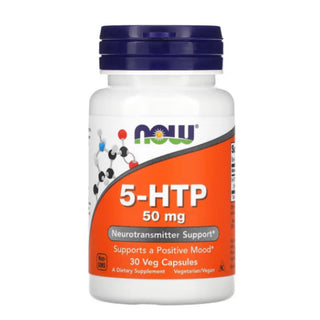 5-HTP 50mg - 30 Veg Capsules (Now Foods)