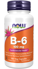 B-6 100mg - 100 Veg Capsules (Now Foods)