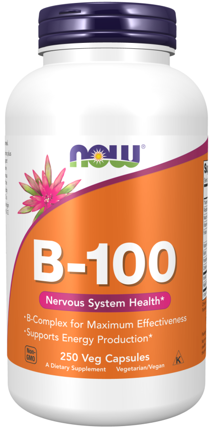 B-100 Caps - 250 Veg Capsules (Now Foods)