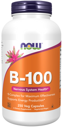 B-100 Caps - 250 Veg Capsules (Now Foods)