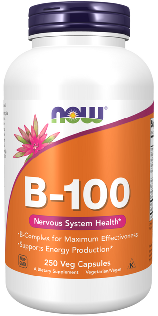 B-100 Caps - 250 Veg Capsules (Now Foods)