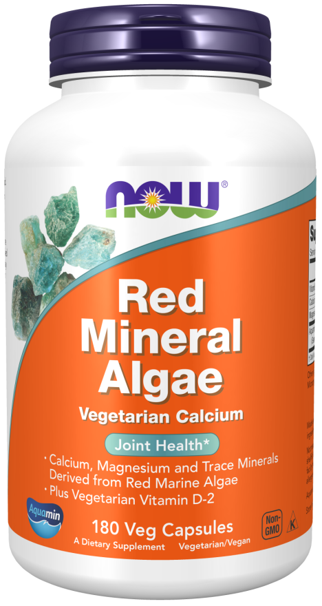 red mineral algae (aquamin) 180 vcaps by Now Foods