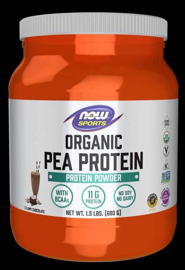 organic pea protein chocolate  1.5 lbs by Now Foods