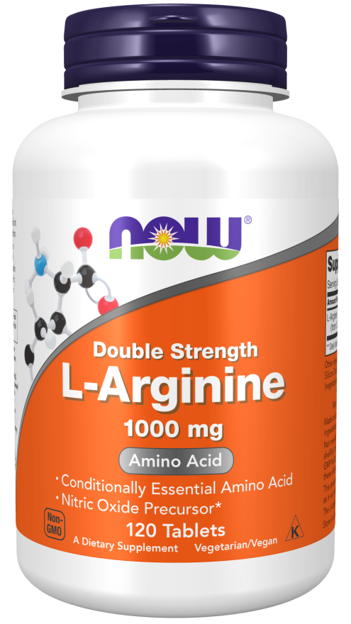 Arginine 1000mg - 120 Tablets (Now Foods)