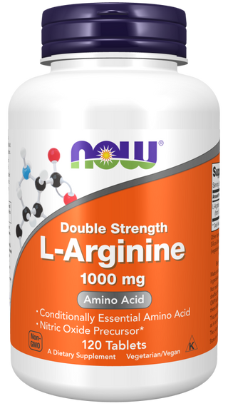 Arginine 1000mg - 120 Tablets (Now Foods)