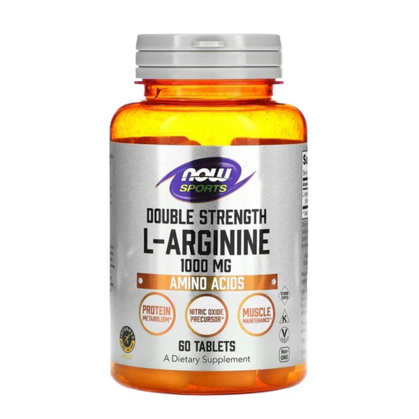 L-Arginine 1000mg - 60 Tablets (NOW Sports)