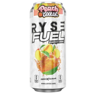 Ryse Fuel Zero Sugar - 16 FL OZ Peach Cooler (Ryse Supplements)