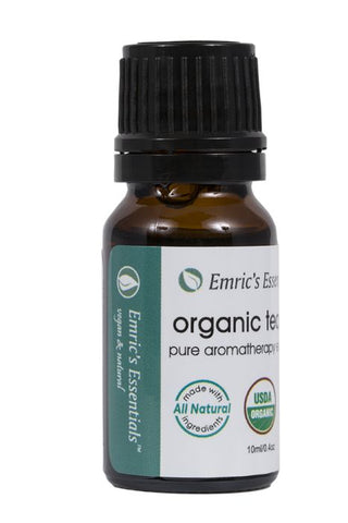 Pure Aromatherapy Essential Oil - 10ml / .4 OZ Organic Tea Tree (Emeric's Essentials)